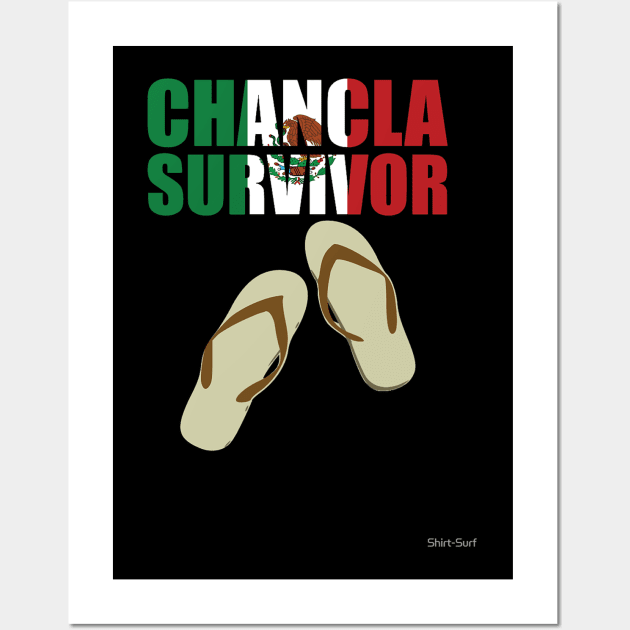 Chancla Survivor retro Wall Art by levitskydelicia